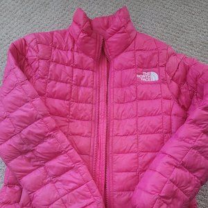 North face girls thin puffer goat jacket sz 6